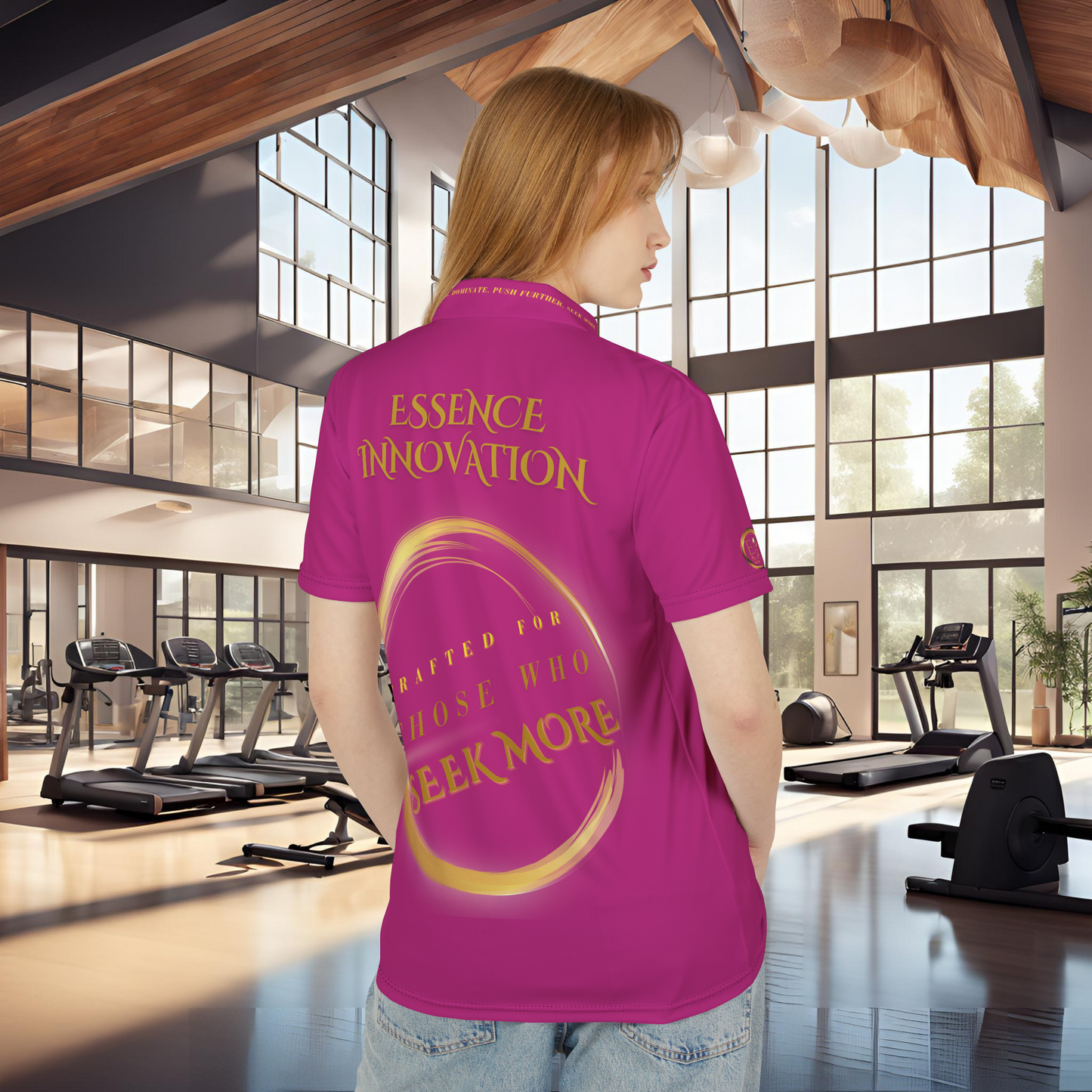 Seek More Elevation XVIII | Unisex Performance Polo Pink | EI Sports