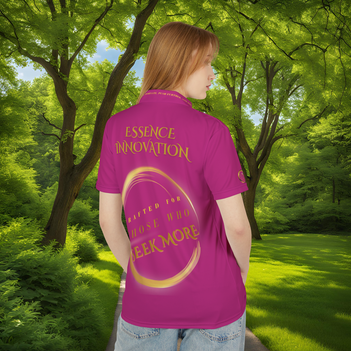 Seek More Elevation XVIII | Unisex Performance Polo Pink | EI Sports