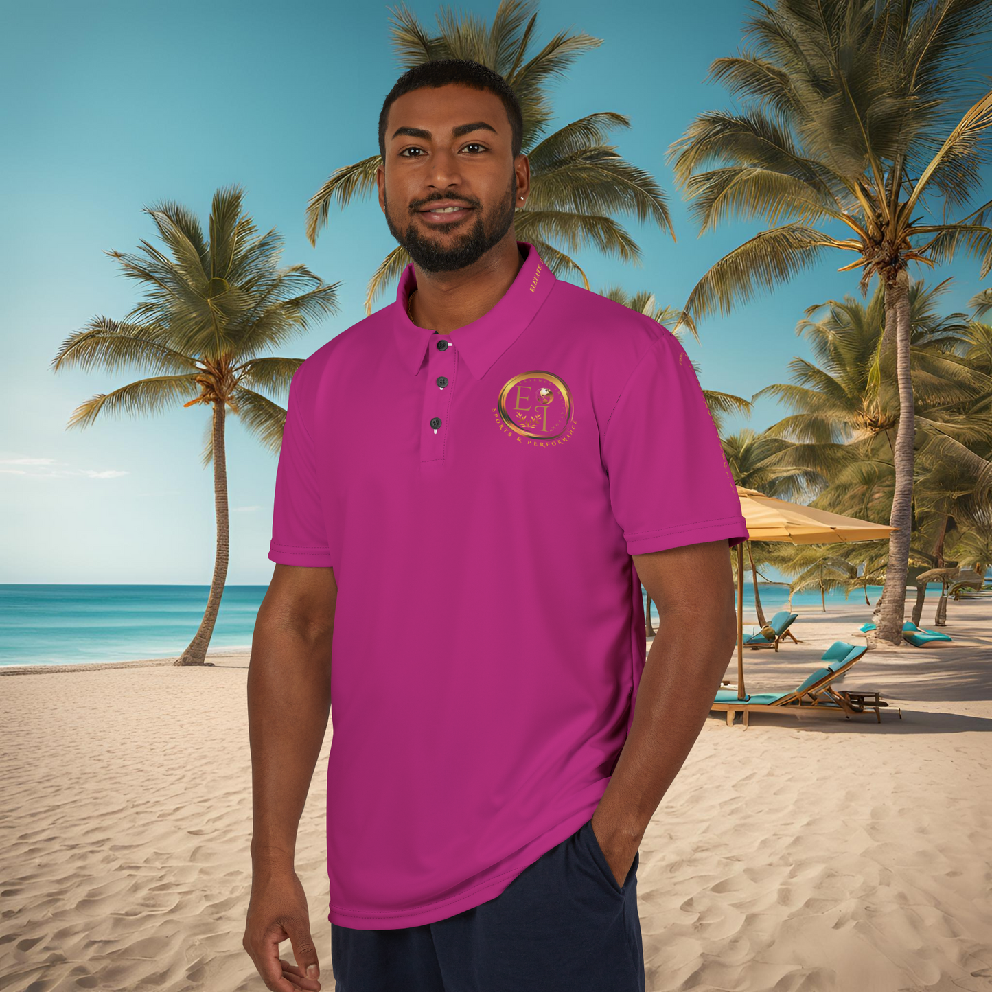 Seek More Elevation XVIII | Unisex Performance Polo Pink | EI Sports