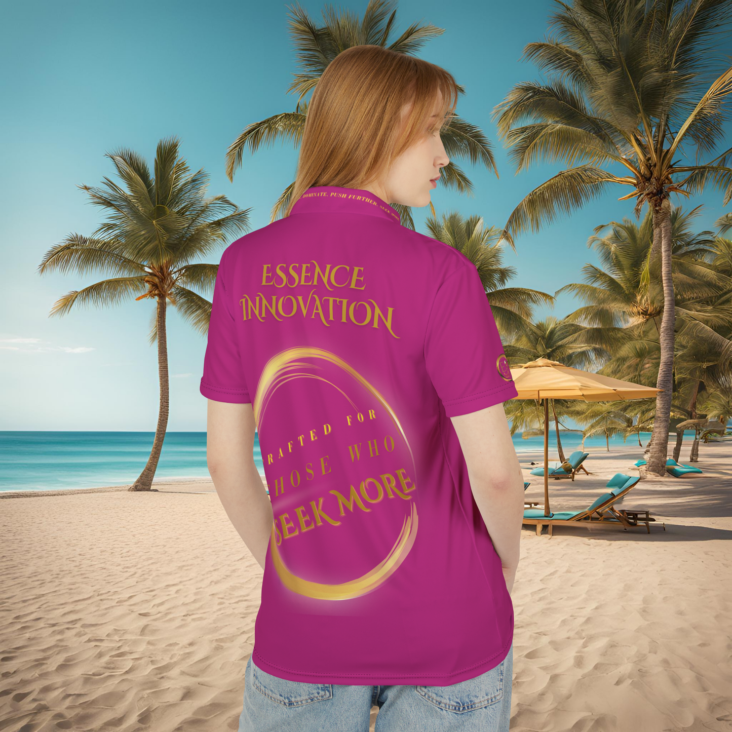 Seek More Elevation XVIII | Unisex Performance Polo Pink | EI Sports