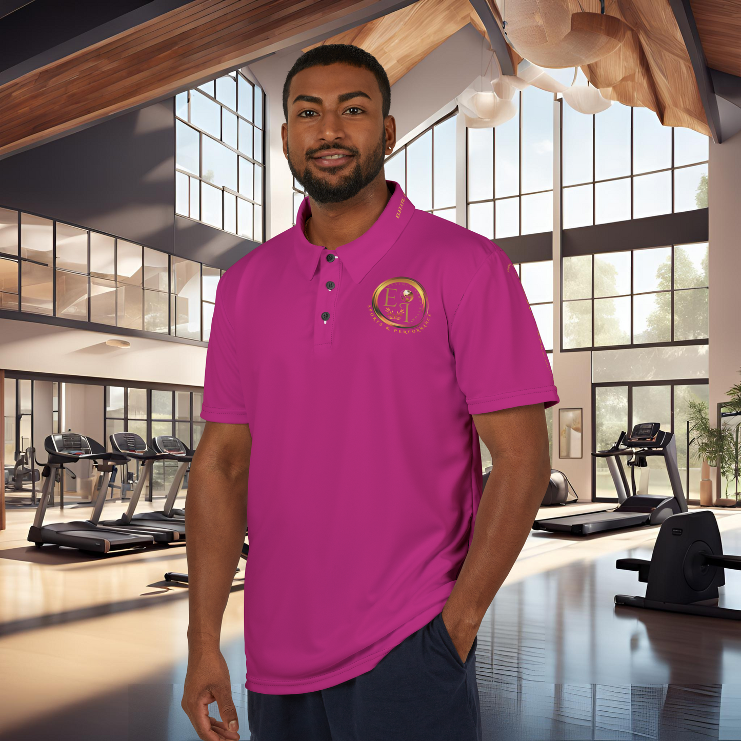 Seek More Elevation XVIII | Unisex Performance Polo Pink | EI Sports