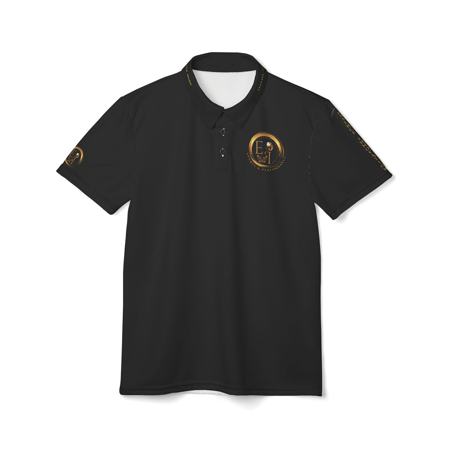Seek More Elevation VII | Unisex Performance Polo Black | EI Sports