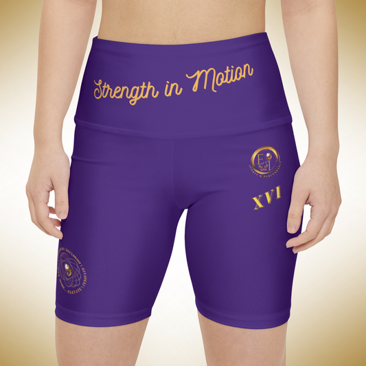 Strength In Motion XVI | Ladies Workout Shorts | Purple