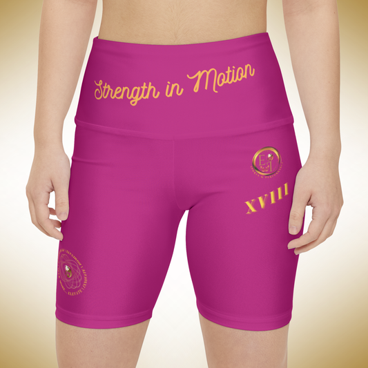 Strength In Motion XVIII | Ladies Workout Shorts | Pink