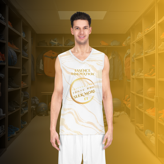 Precision VI Basketball Jersey | Seek More | White