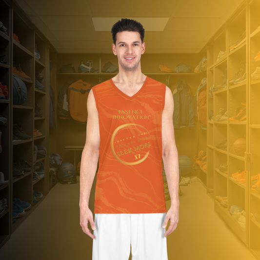 Precision XI Basketball Jersey | Seek More | Orange