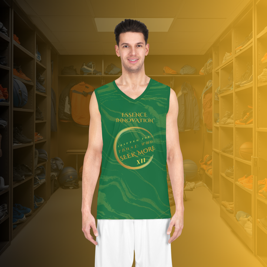 Precision XII Basketball Jersey | Seek More | Dark Green