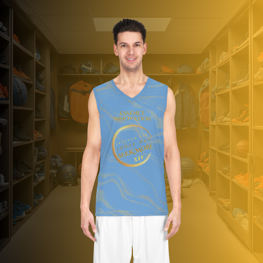 Precision XIV Basketball Jersey | Seek More | Light Blue