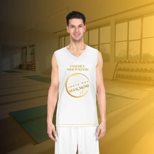 Velocity VI Basketball Jersey | Seek More | White