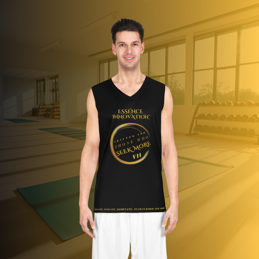 Velocity VII Basketball Jersey | Seek More | Black