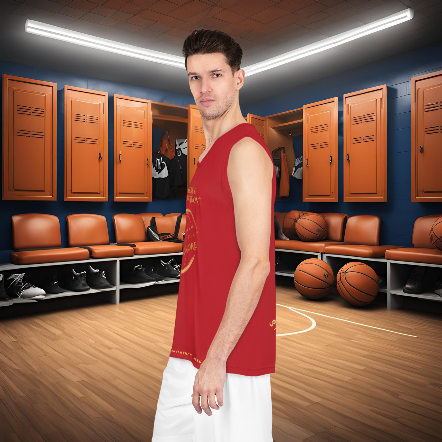 Velocity X Basketball Jersey | Seek More | Dark Red