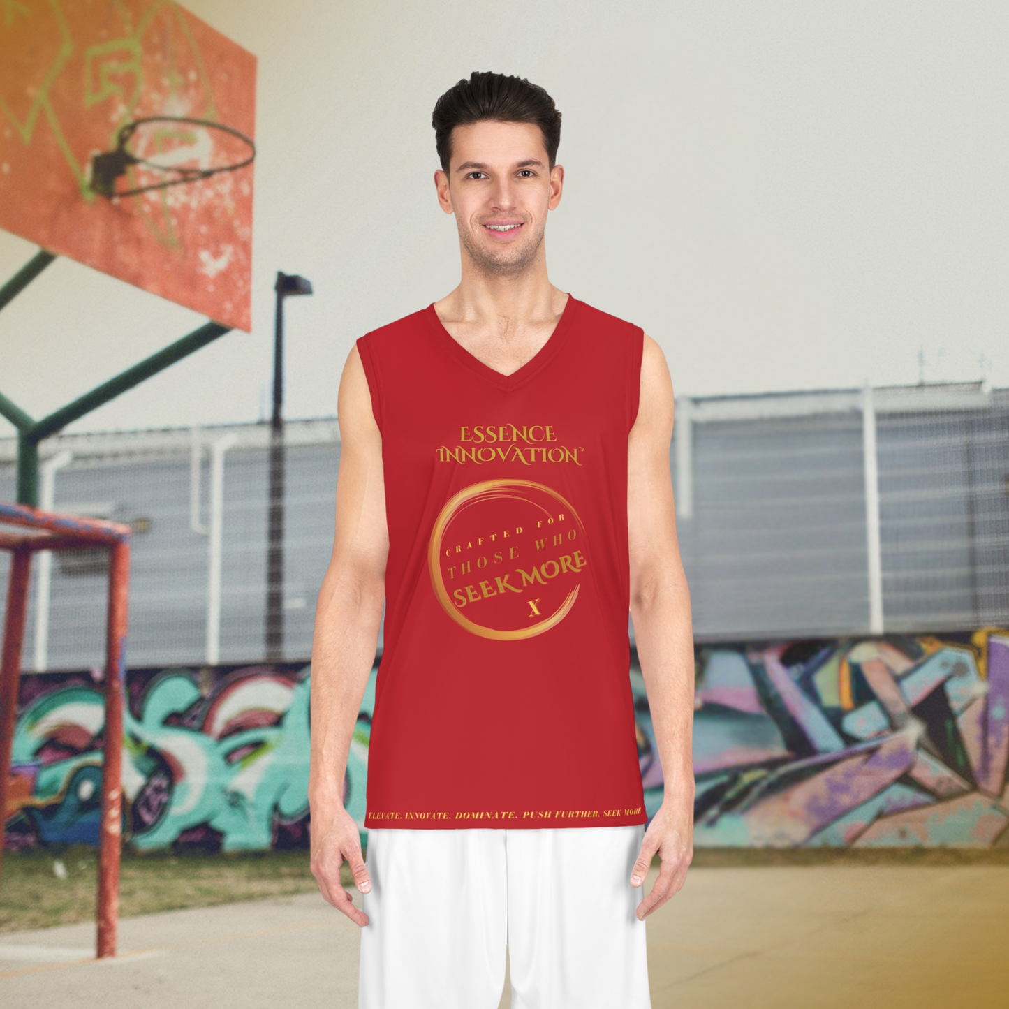 Velocity X Basketball Jersey | Seek More | Dark Red