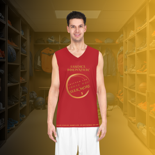 Velocity IX Basketball Jersey | Seek More | Red