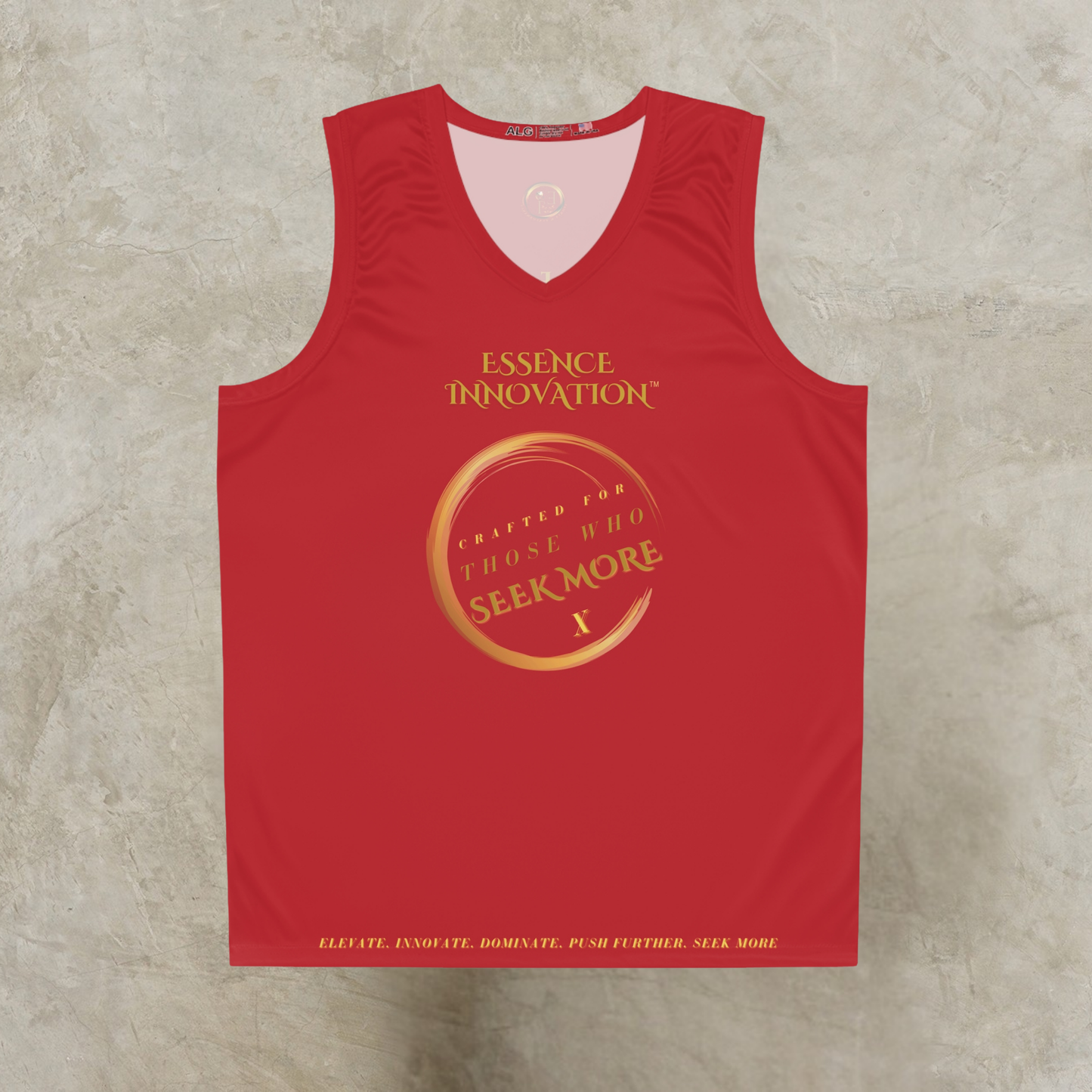 Velocity X Basketball Jersey | Seek More | Dark Red