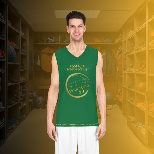 Velocity XII Basketball Jersey | Seek More | Dark Green