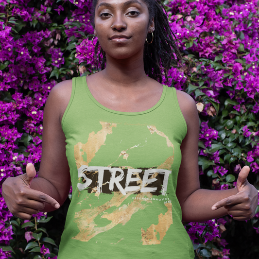STREET Gold Graffiti XXIV | Unisex Tank Top | Light Green