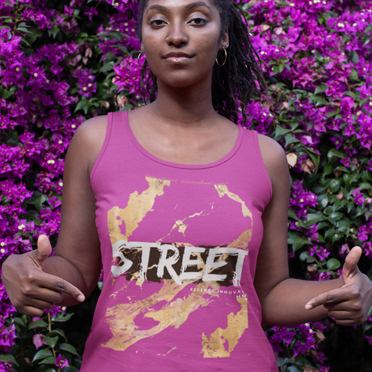 STREET Gold Graffiti XVIII | Unisex Tank Top | Pink
