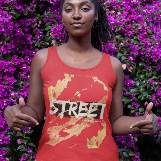 STREET Gold Graffiti IX | Unisex Tank Top | Red