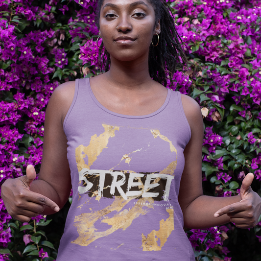 STREET Gold Graffiti XIX | Unisex Tank Top | Soft Purple