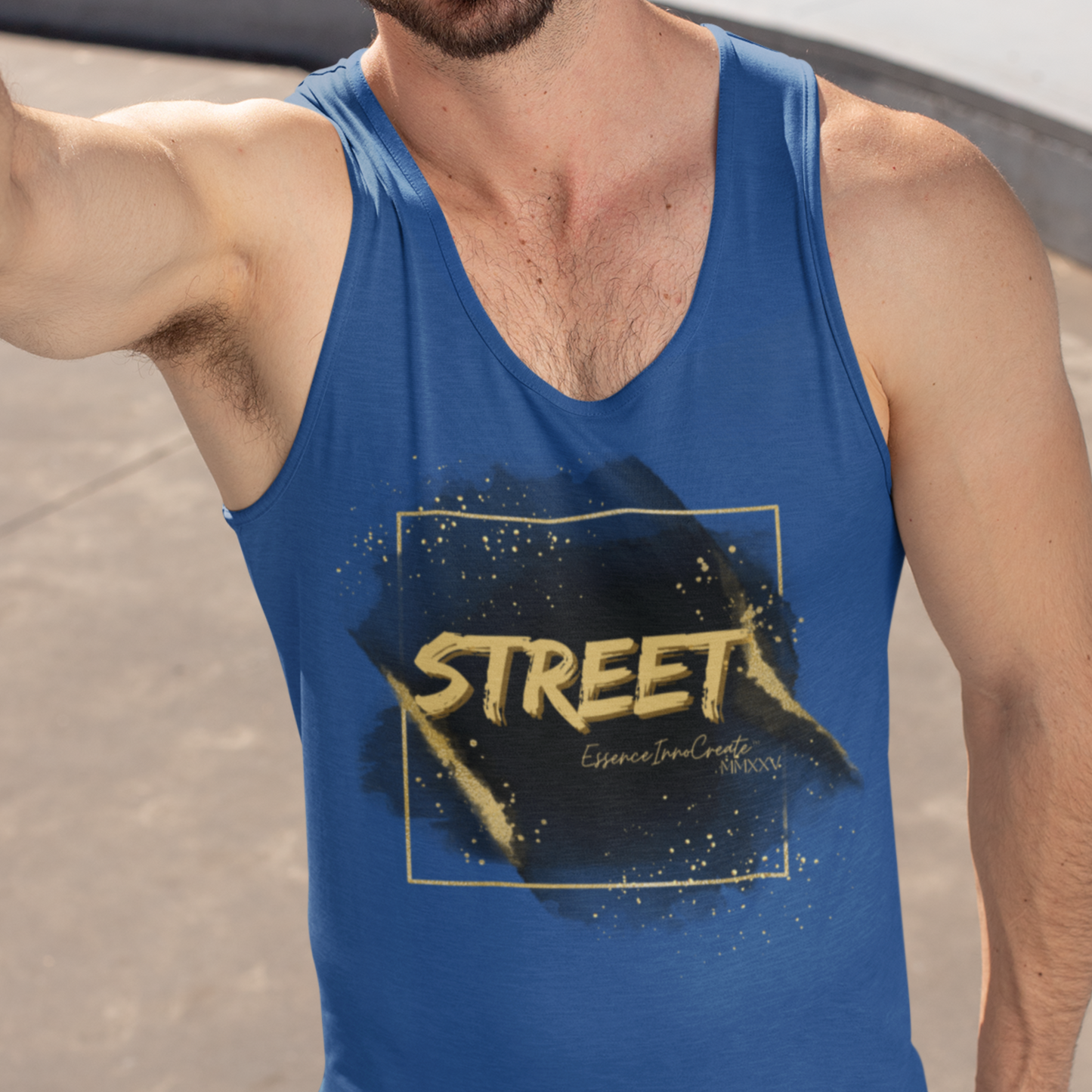Street Wear Tank XIII | EssenceInnoCreate | Dark Blue