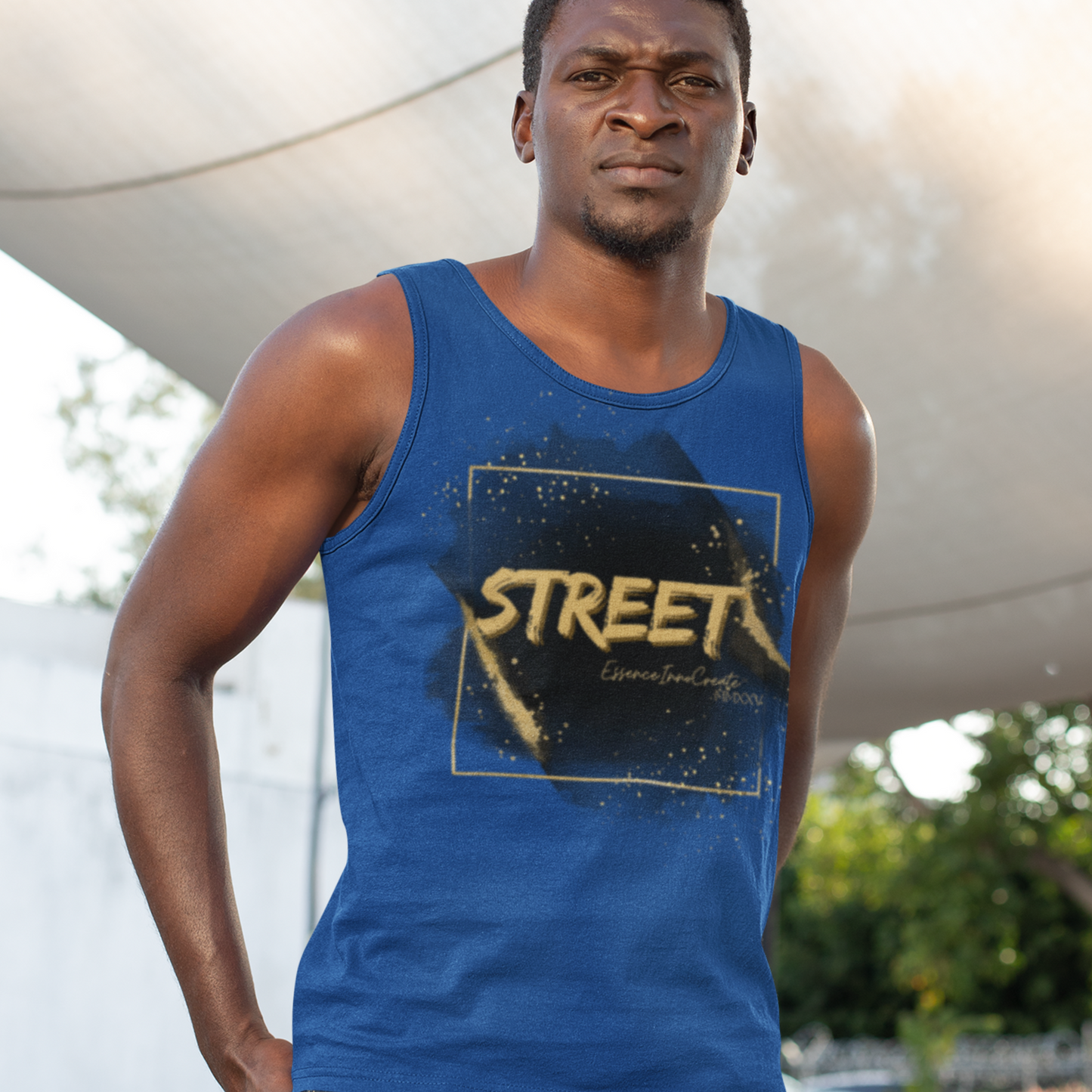 Street Wear Tank XIII | EssenceInnoCreate | Dark Blue