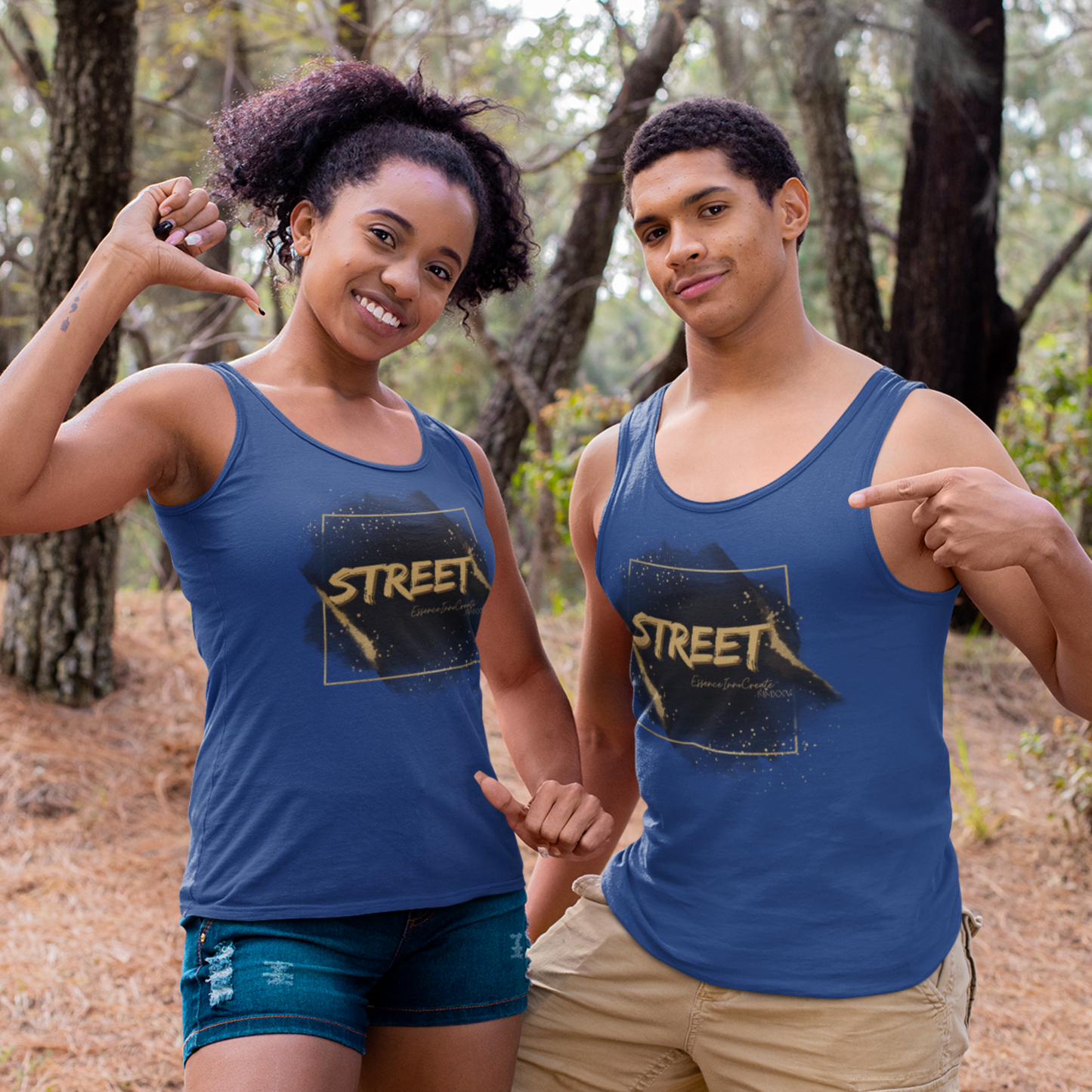 Street Wear Tank XIII | EssenceInnoCreate | Dark Blue