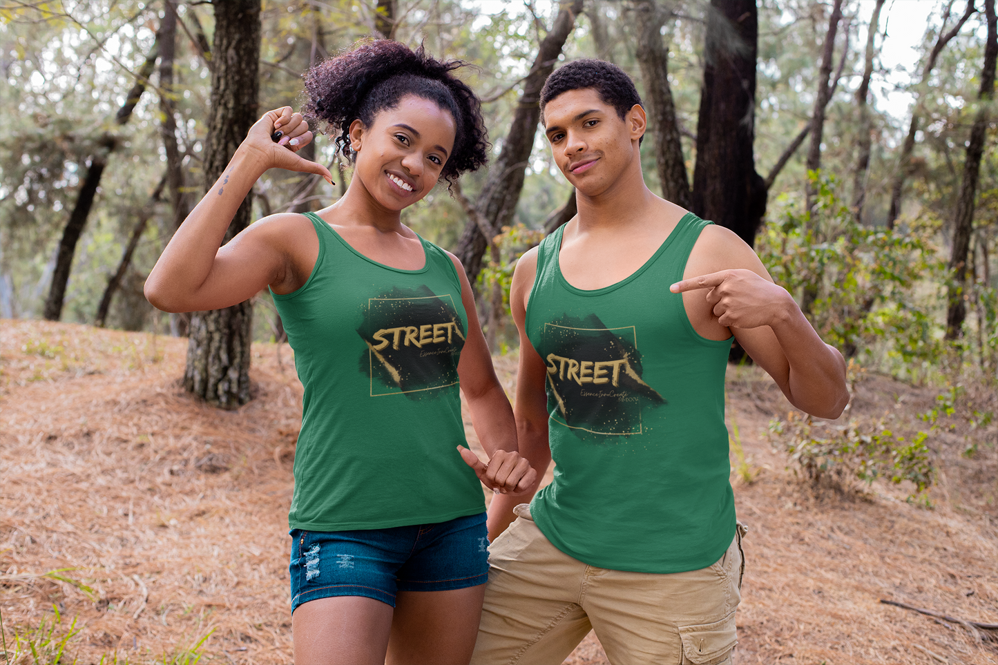 Street Wear Tank XII | EssenceInnoCreate | Dark Green