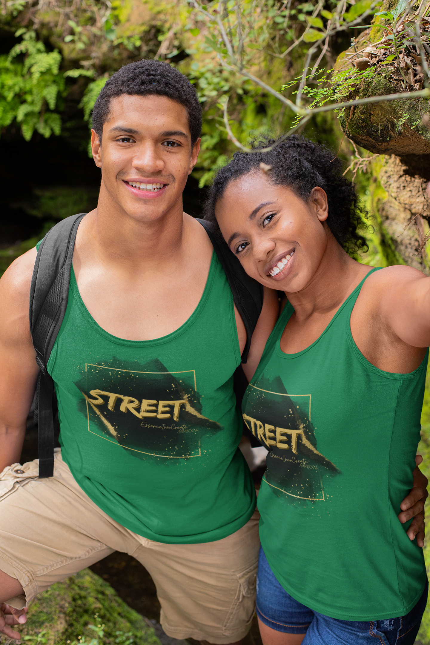 Street Wear Tank XII | EssenceInnoCreate | Dark Green