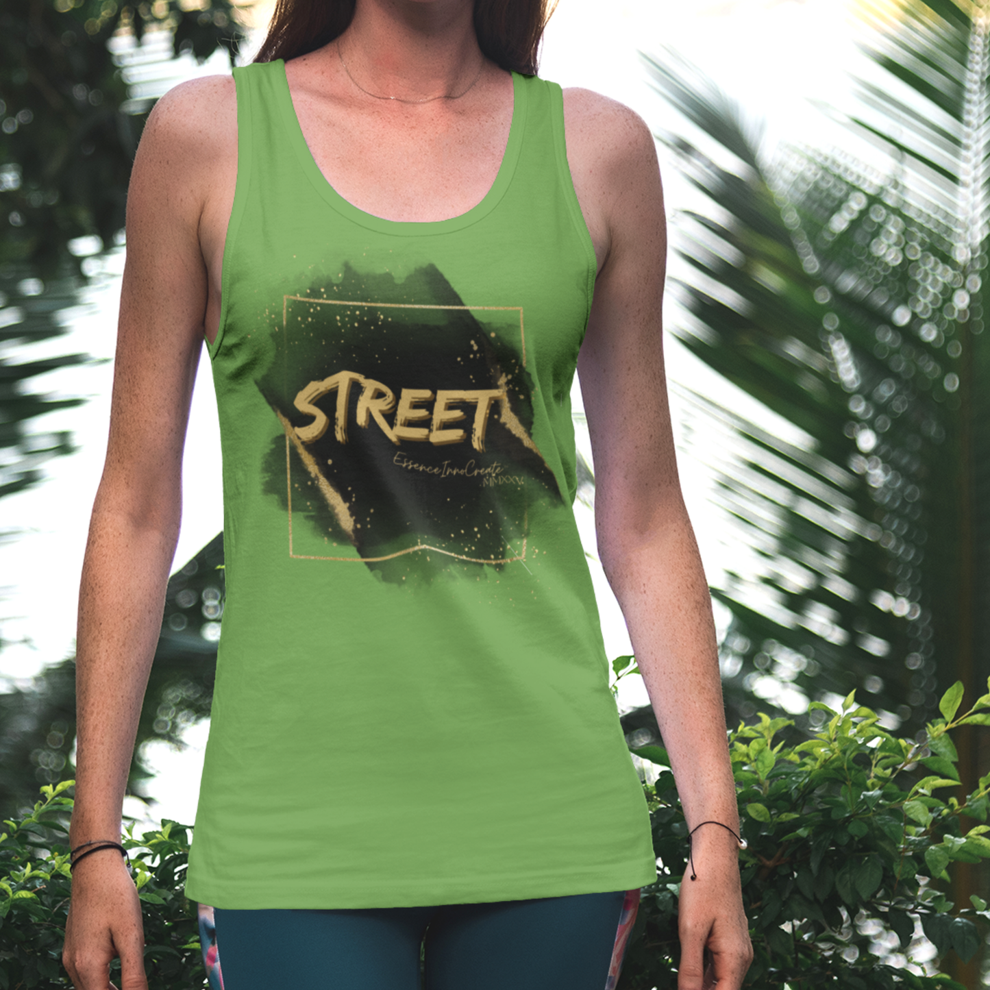 Street Wear Tank XXIV | EssenceInnoCreate | Light Green