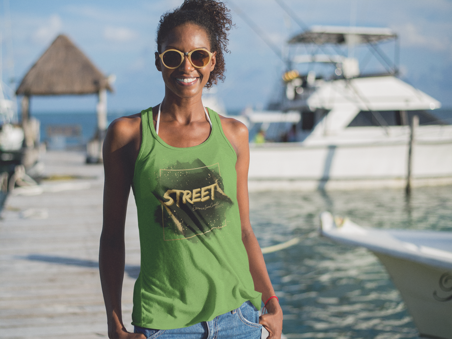 Street Wear Tank XXIV | EssenceInnoCreate | Light Green