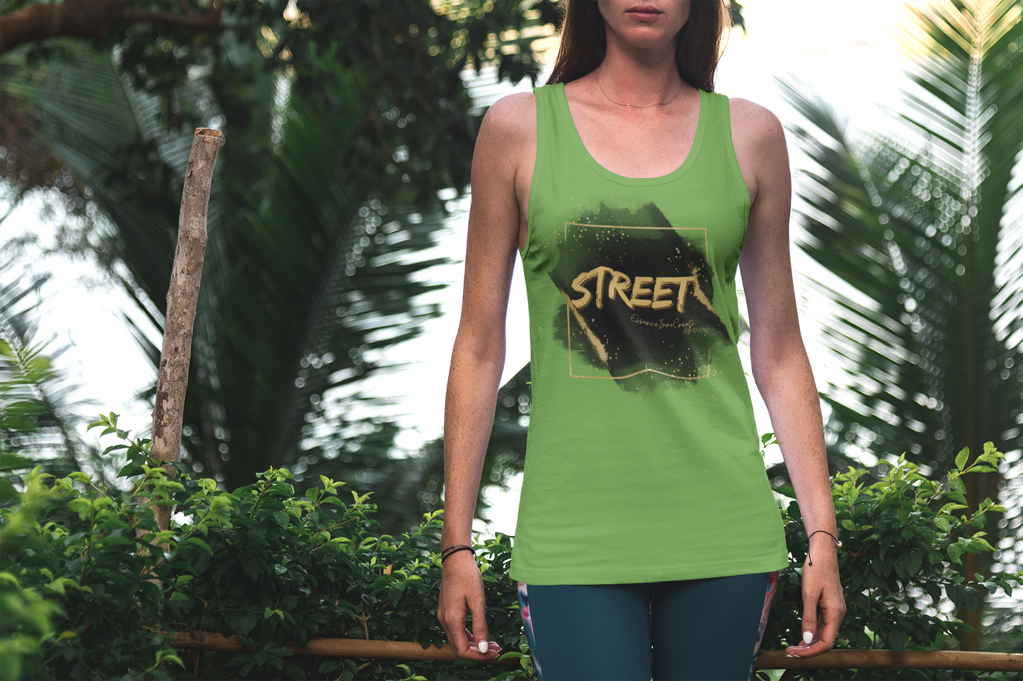 Street Wear Tank XXIV | EssenceInnoCreate | Light Green