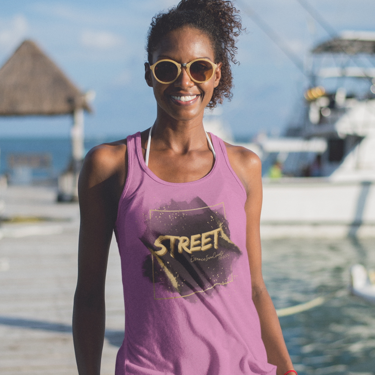 Street Wear Tank XVII | EssenceInnoCreate | Light Pink