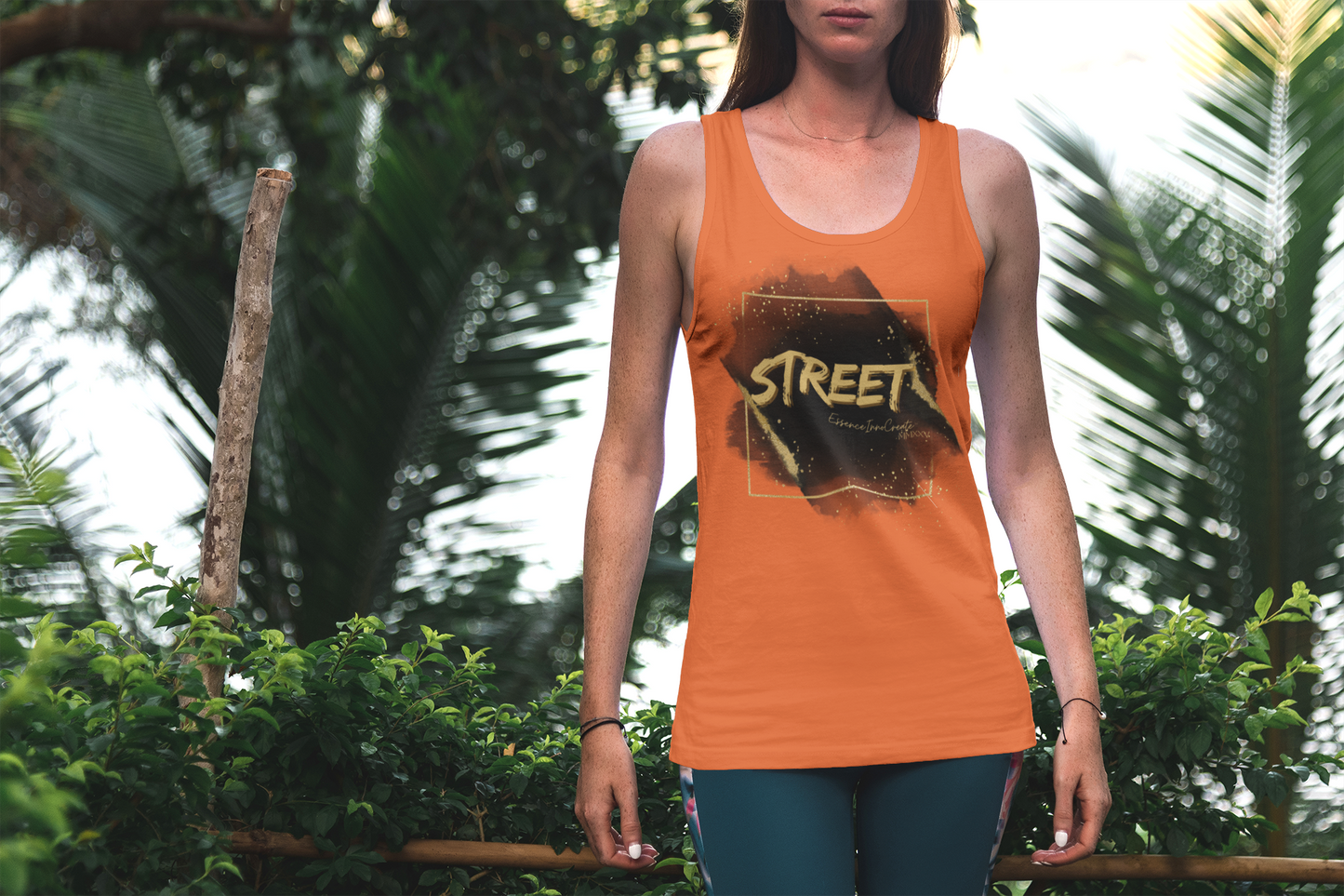 Street Wear Tank XI | EssenceInnoCreate | Orange