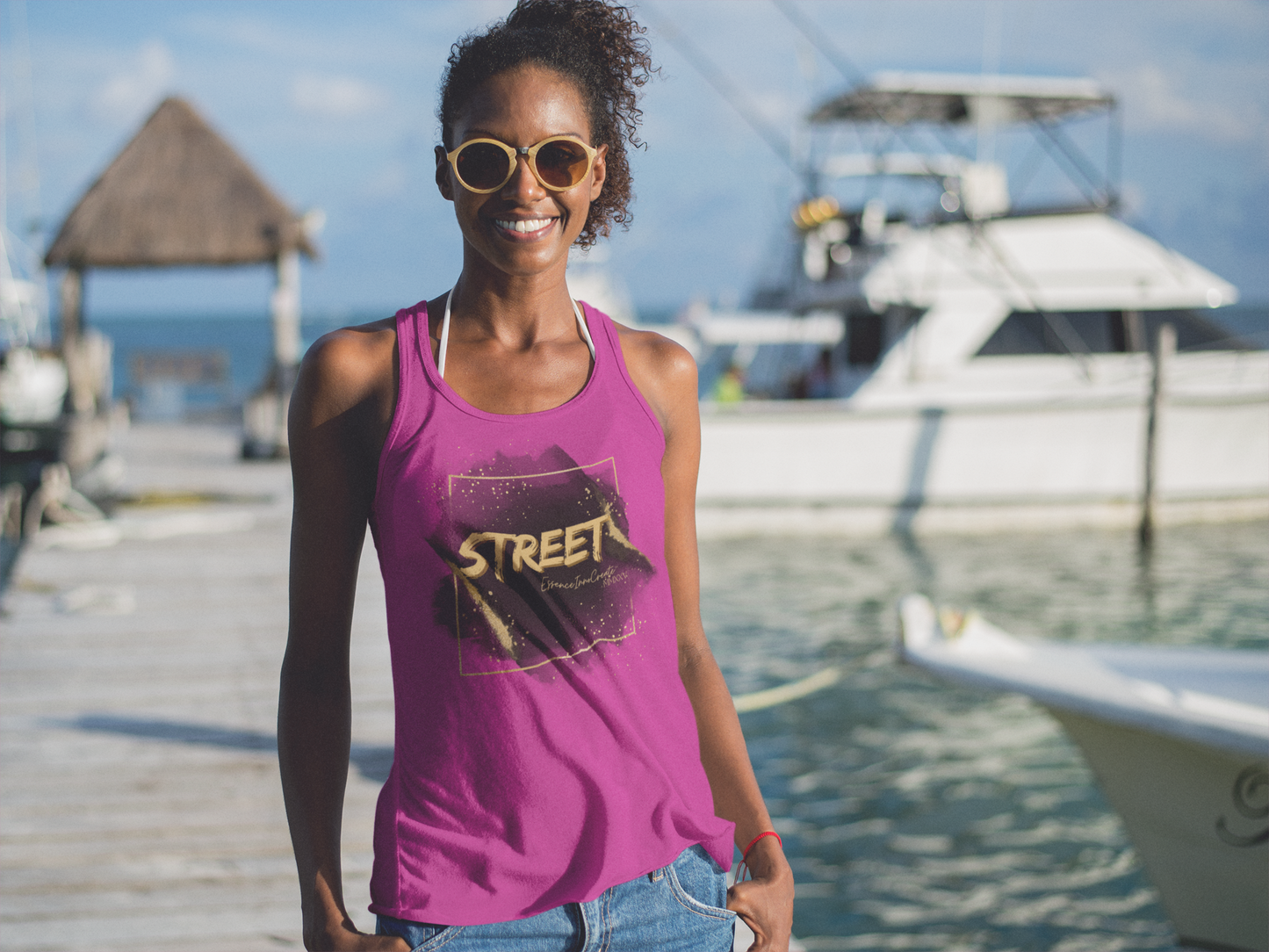 Street Wear Tank XVIII | EssenceInnoCreate | Pink