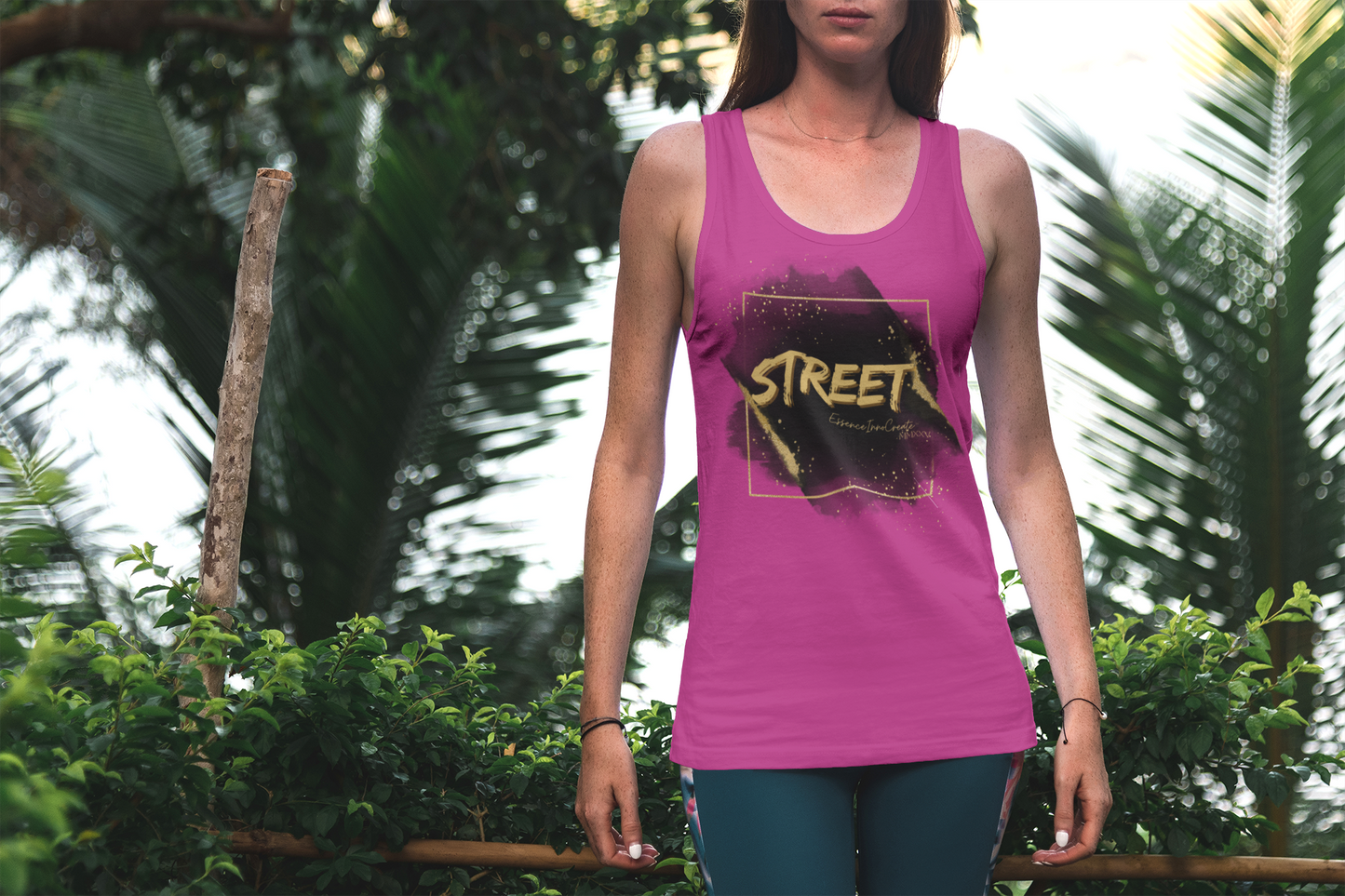 Street Wear Tank XVIII | EssenceInnoCreate | Pink