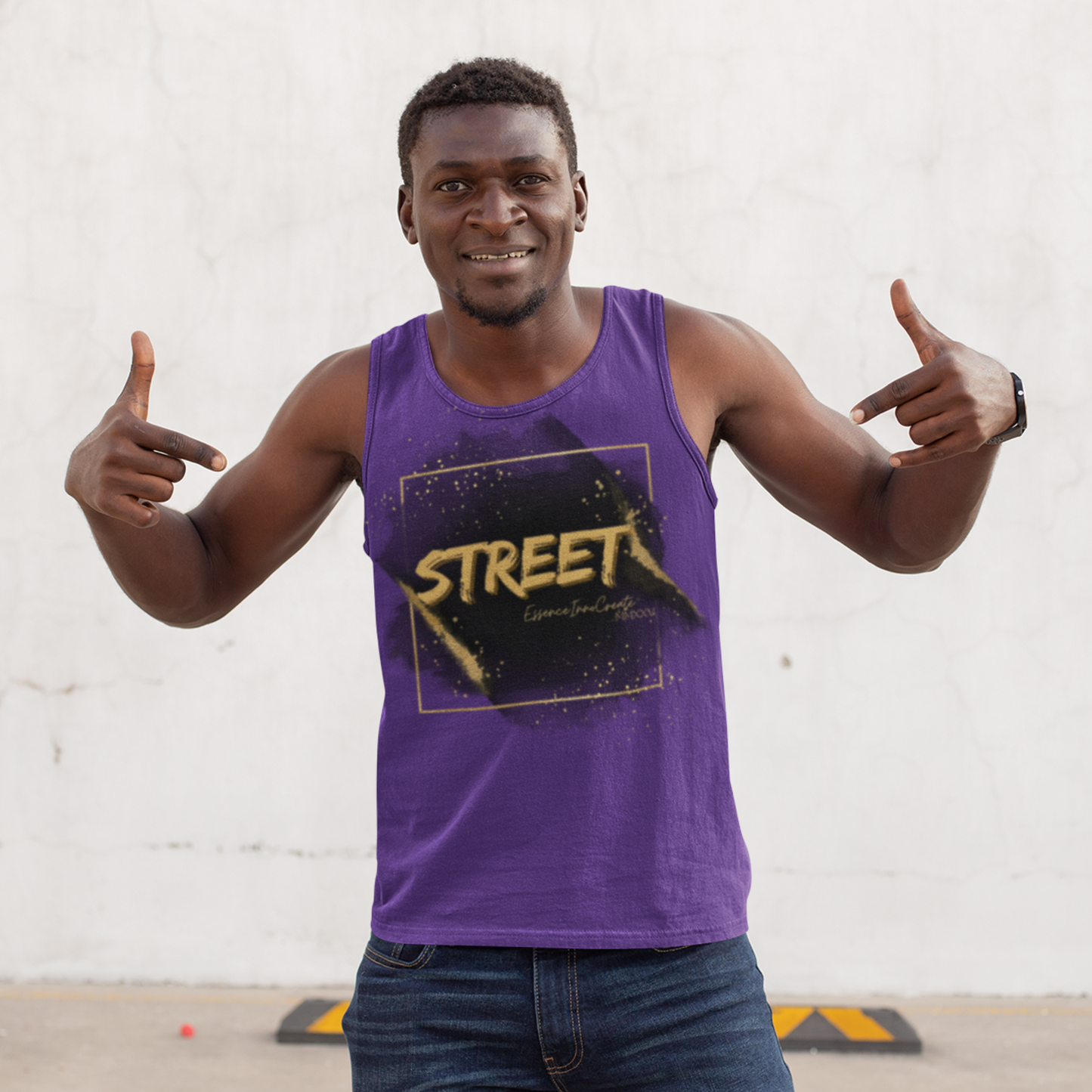 Street Wear Tank XVI | EssenceInnoCreate | Purple