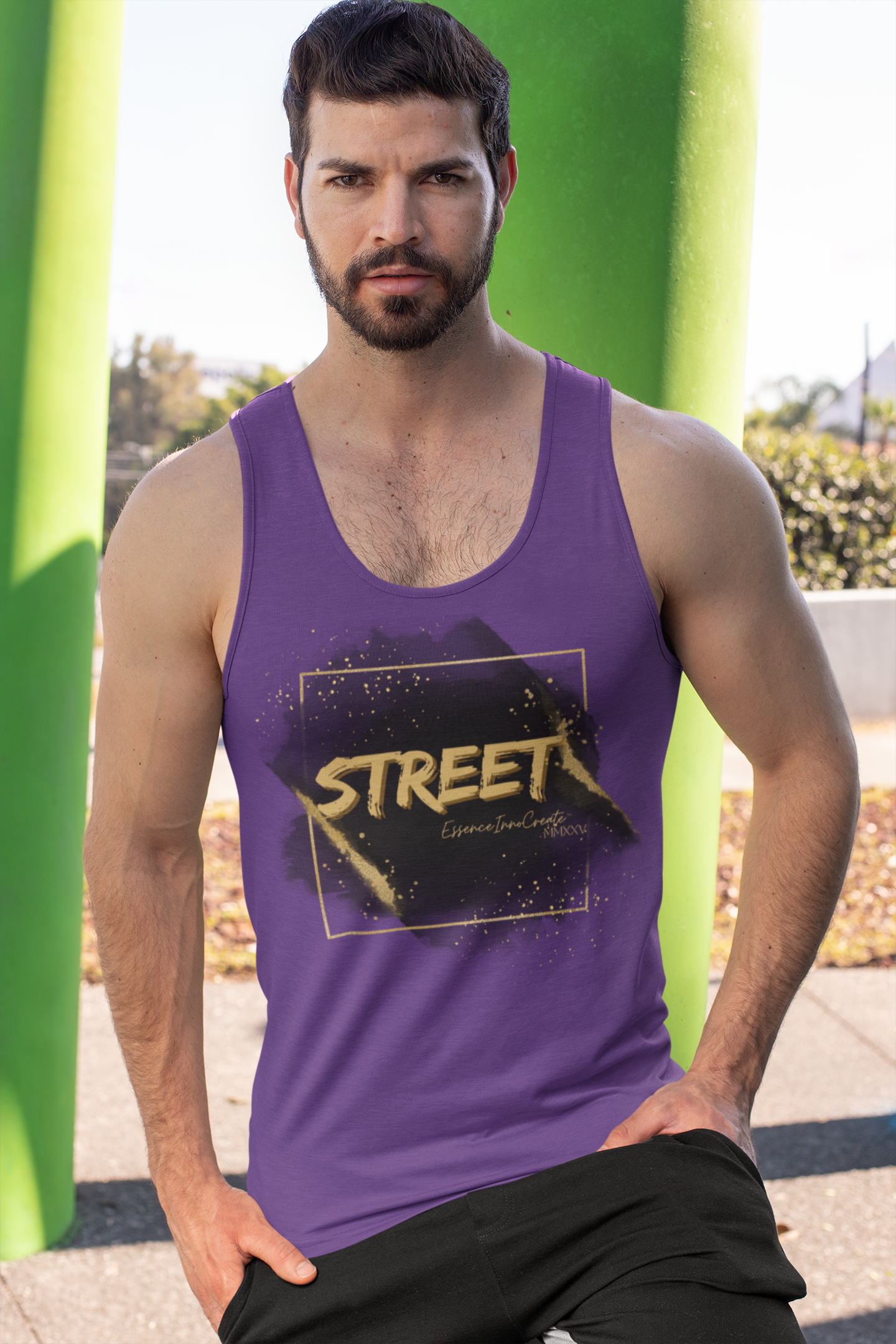 Street Wear Tank XVI | EssenceInnoCreate | Purple