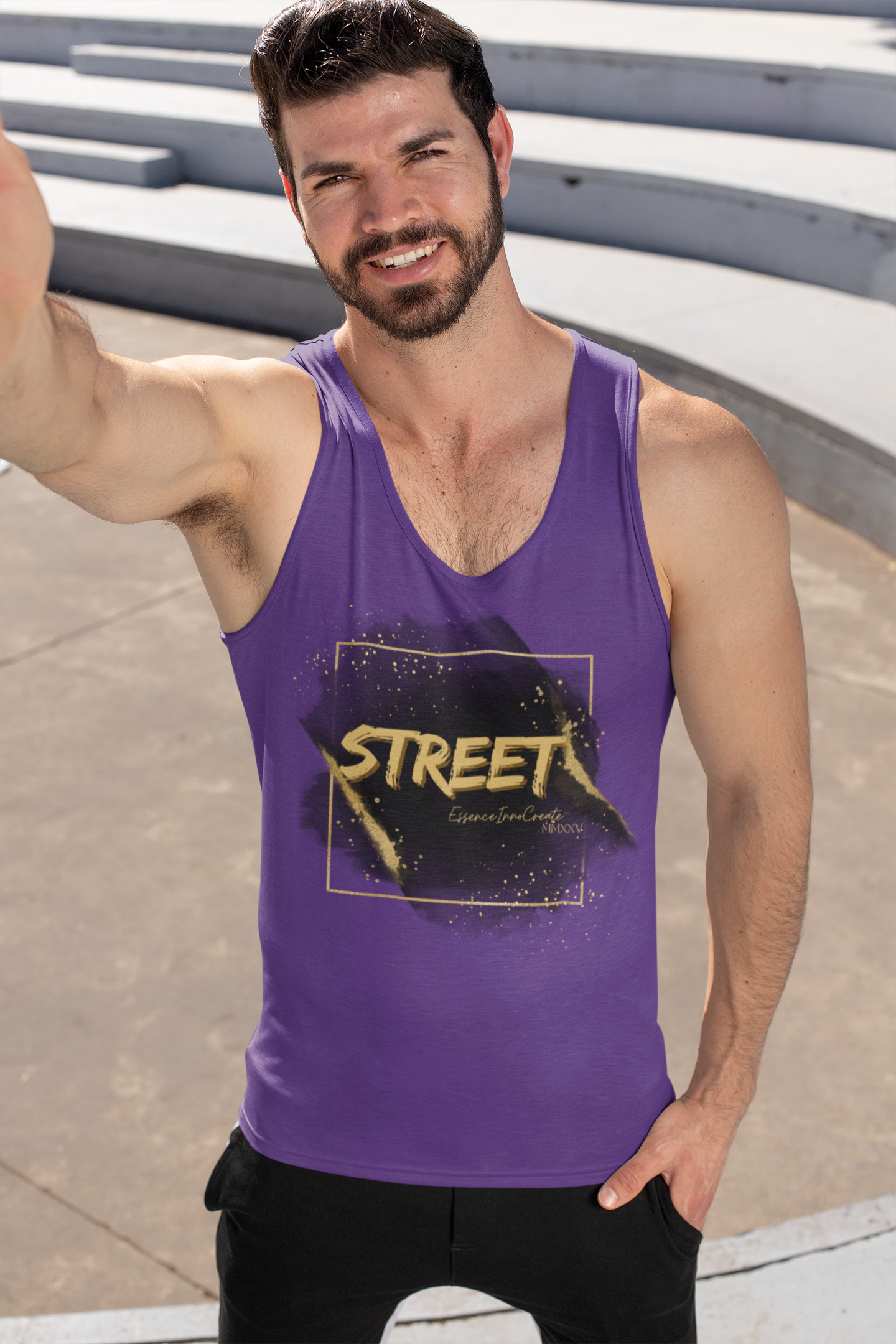 Street Wear Tank XVI | EssenceInnoCreate | Purple