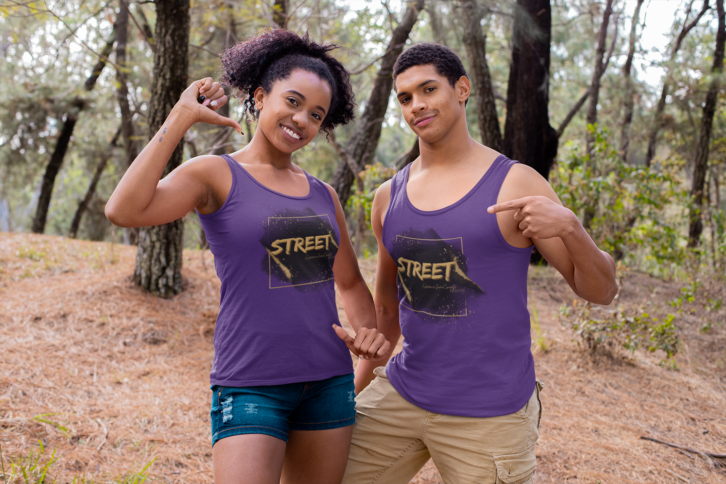Street Wear Tank XVI | EssenceInnoCreate | Purple