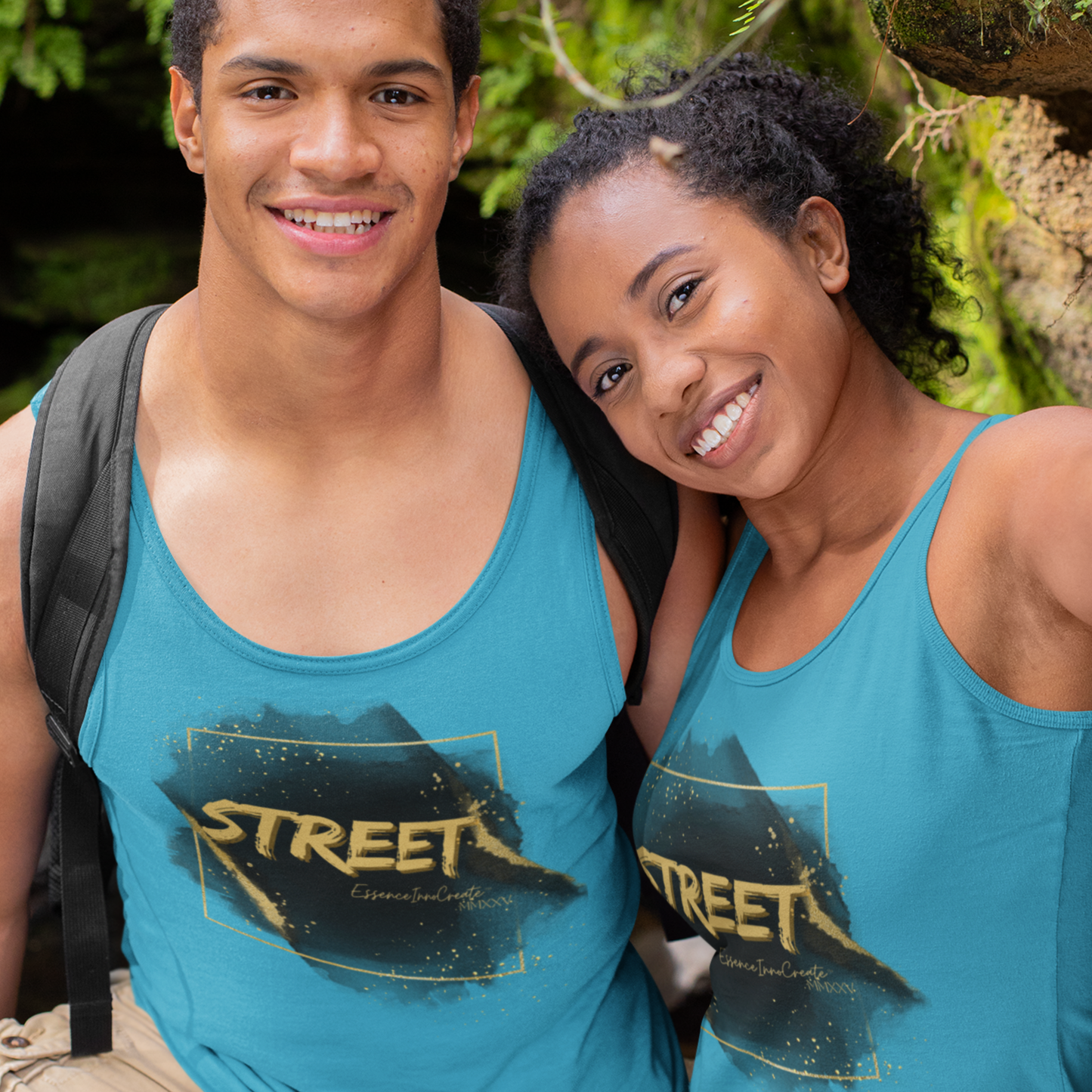 Street Wear Tank XV | EssenceInnoCreate | Turquoise