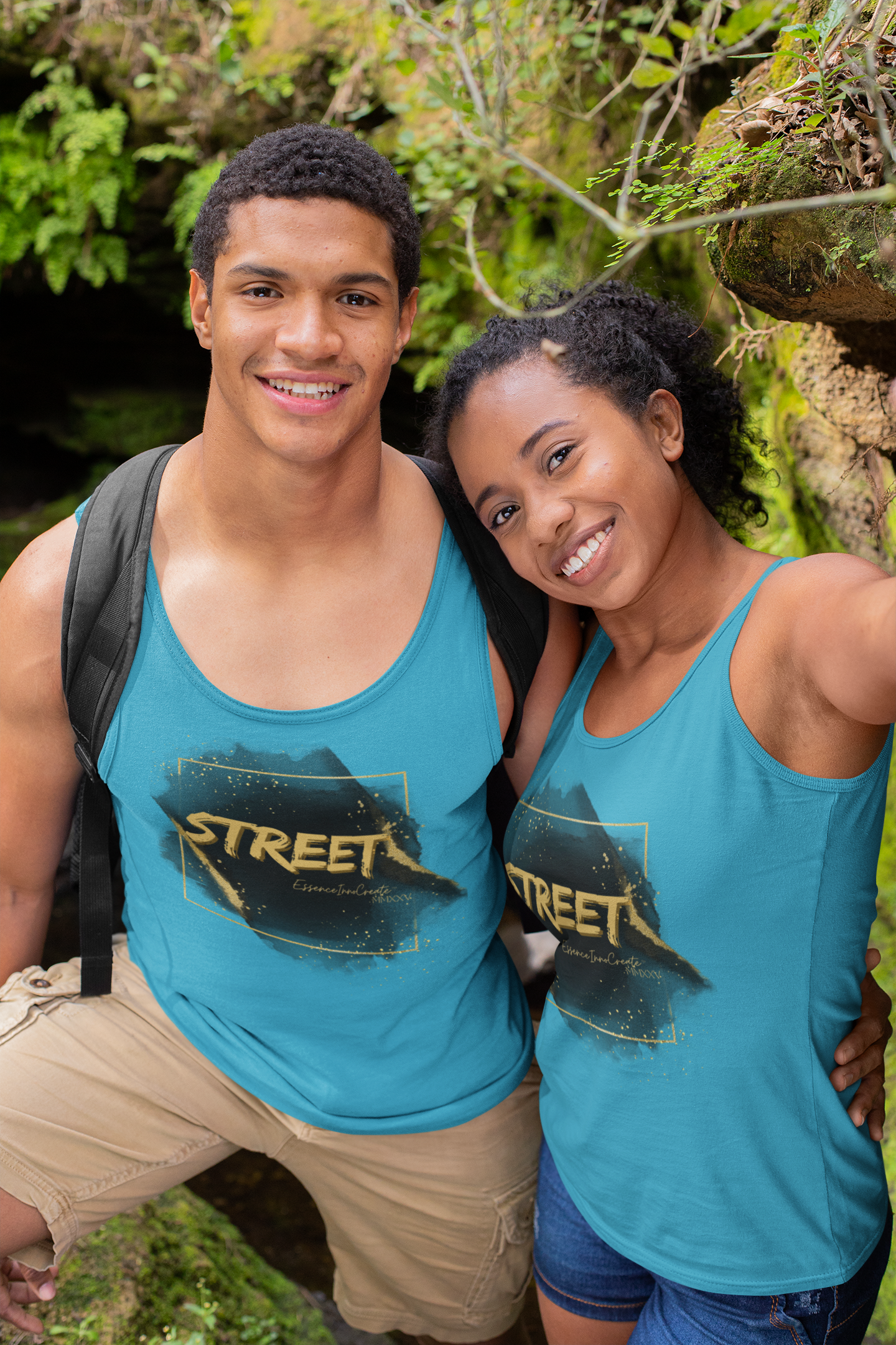 Street Wear Tank XV | EssenceInnoCreate | Turquoise