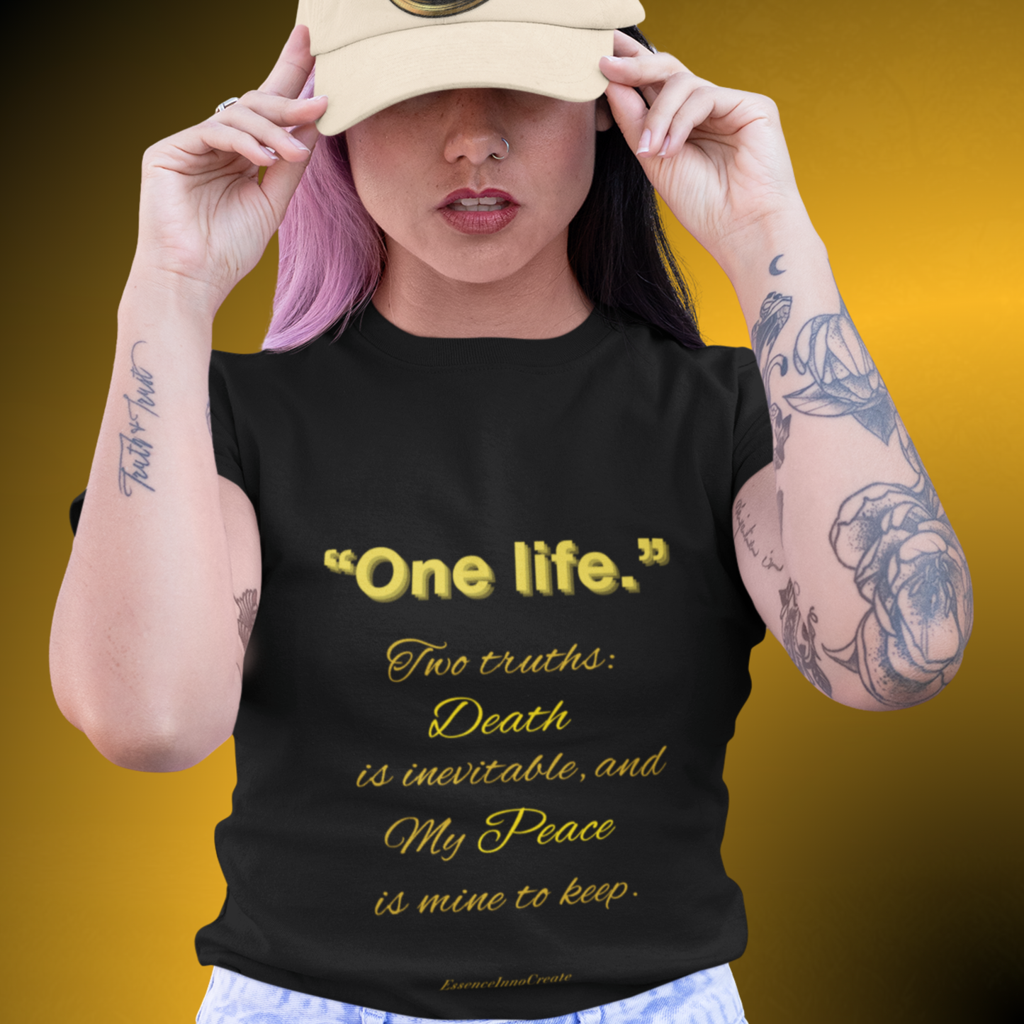 One Life T-Shirt – Minimal Inspirational Quote Tee