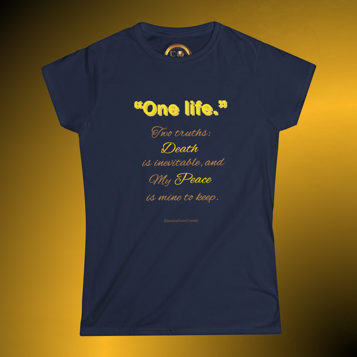 One Life T-Shirt – Minimal Inspirational Quote Tee