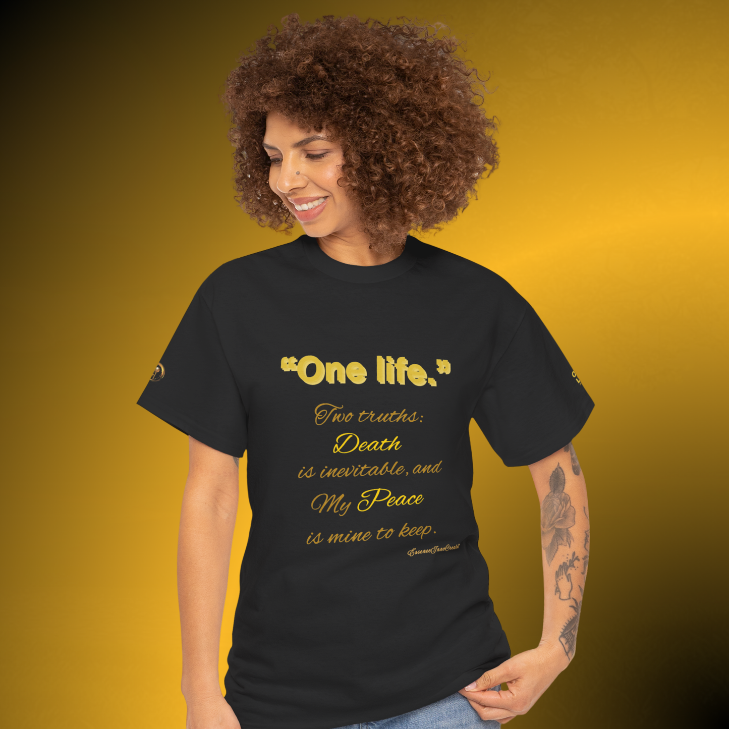 One Life Two Truths Tee – Minimal Quote Graphic T-Shirt