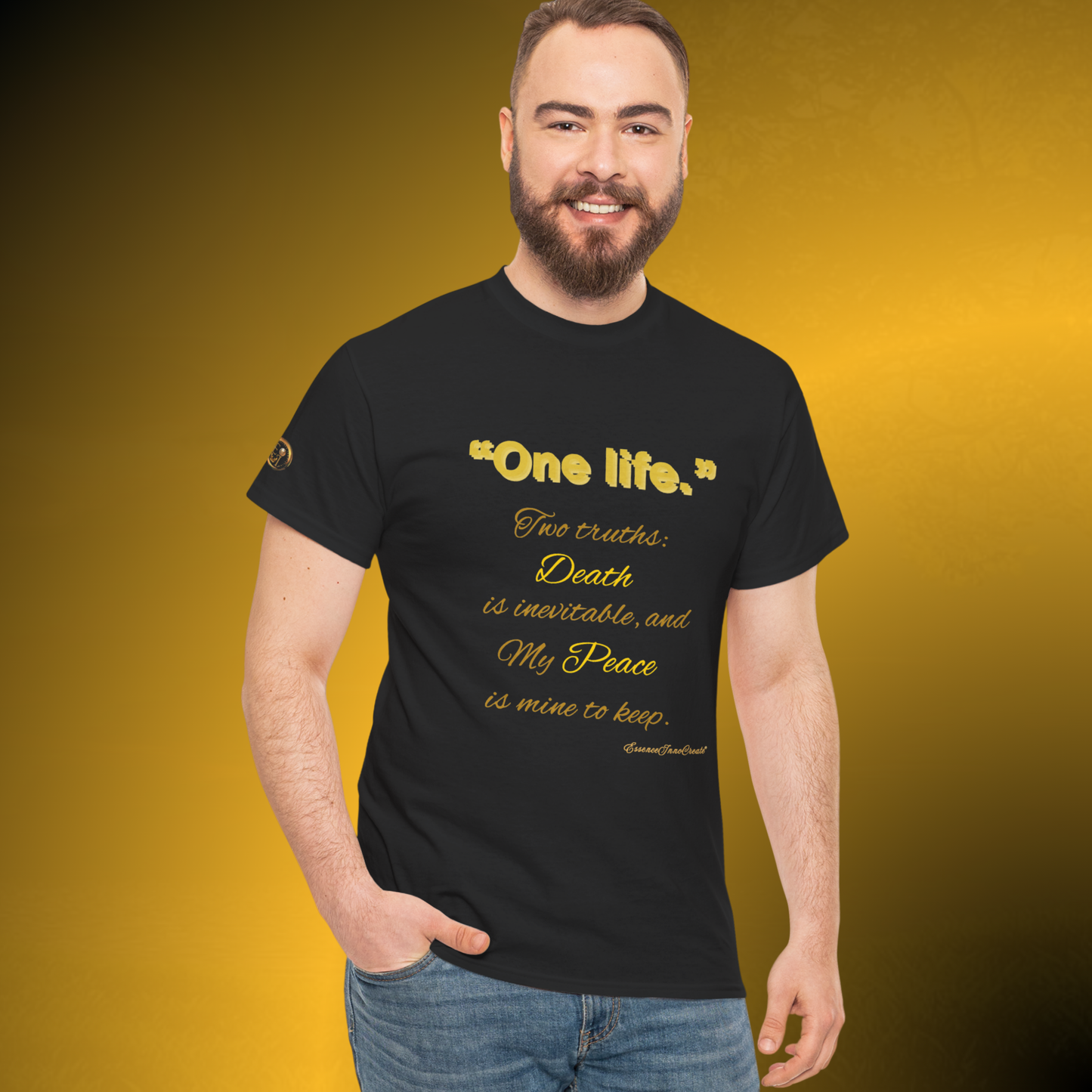 One Life Two Truths Tee – Minimal Quote Graphic T-Shirt