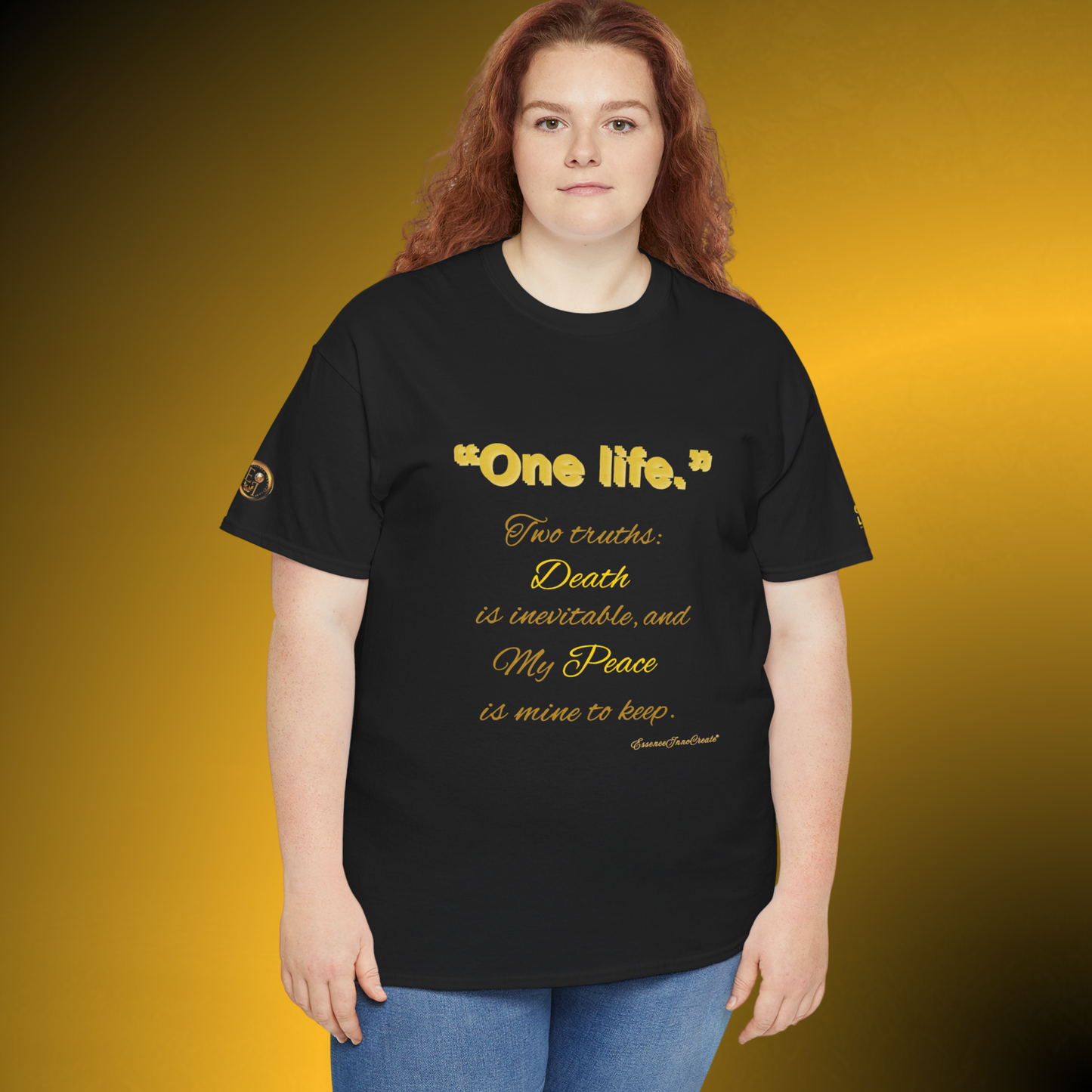 One Life Two Truths Tee – Minimal Quote Graphic T-Shirt