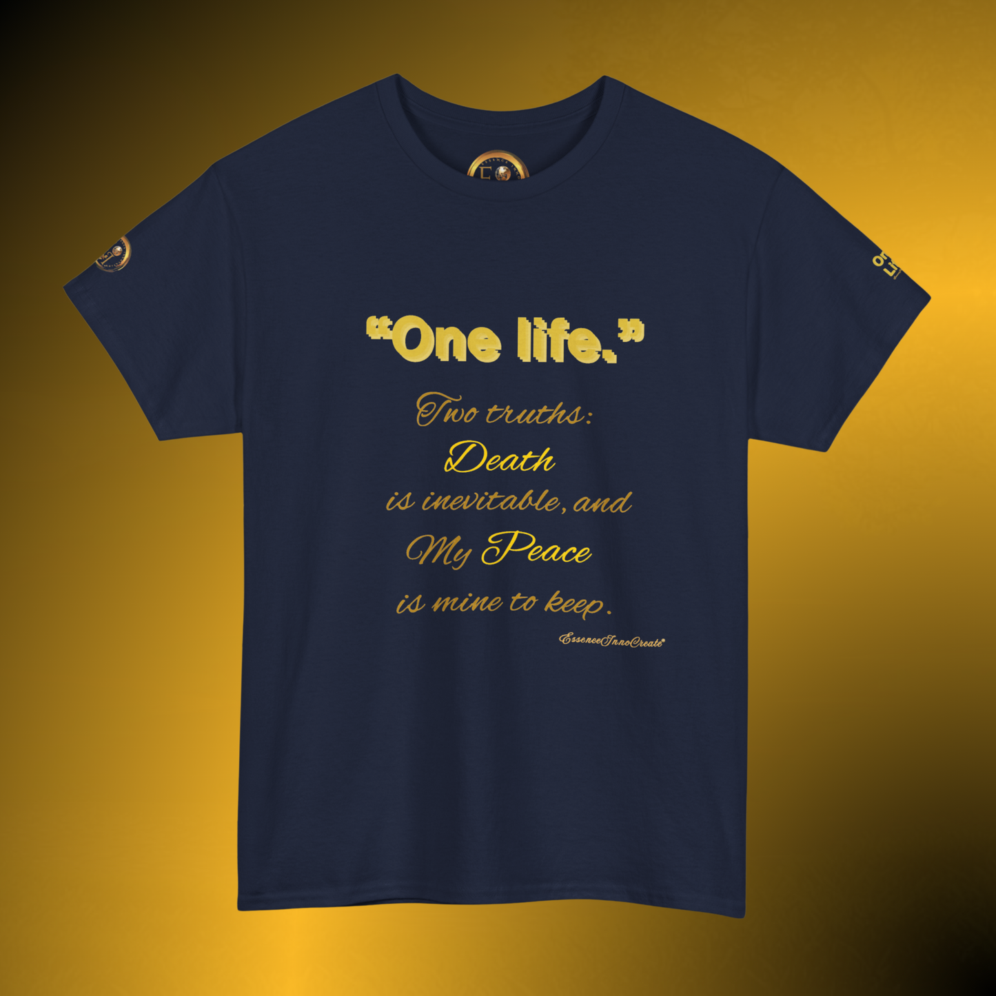 One Life Two Truths Tee – Minimal Quote Graphic T-Shirt