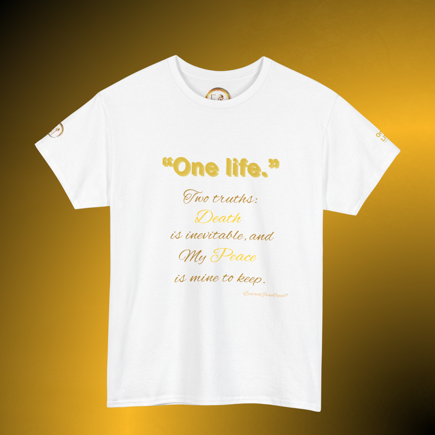 One Life Two Truths Tee – Minimal Quote Graphic T-Shirt