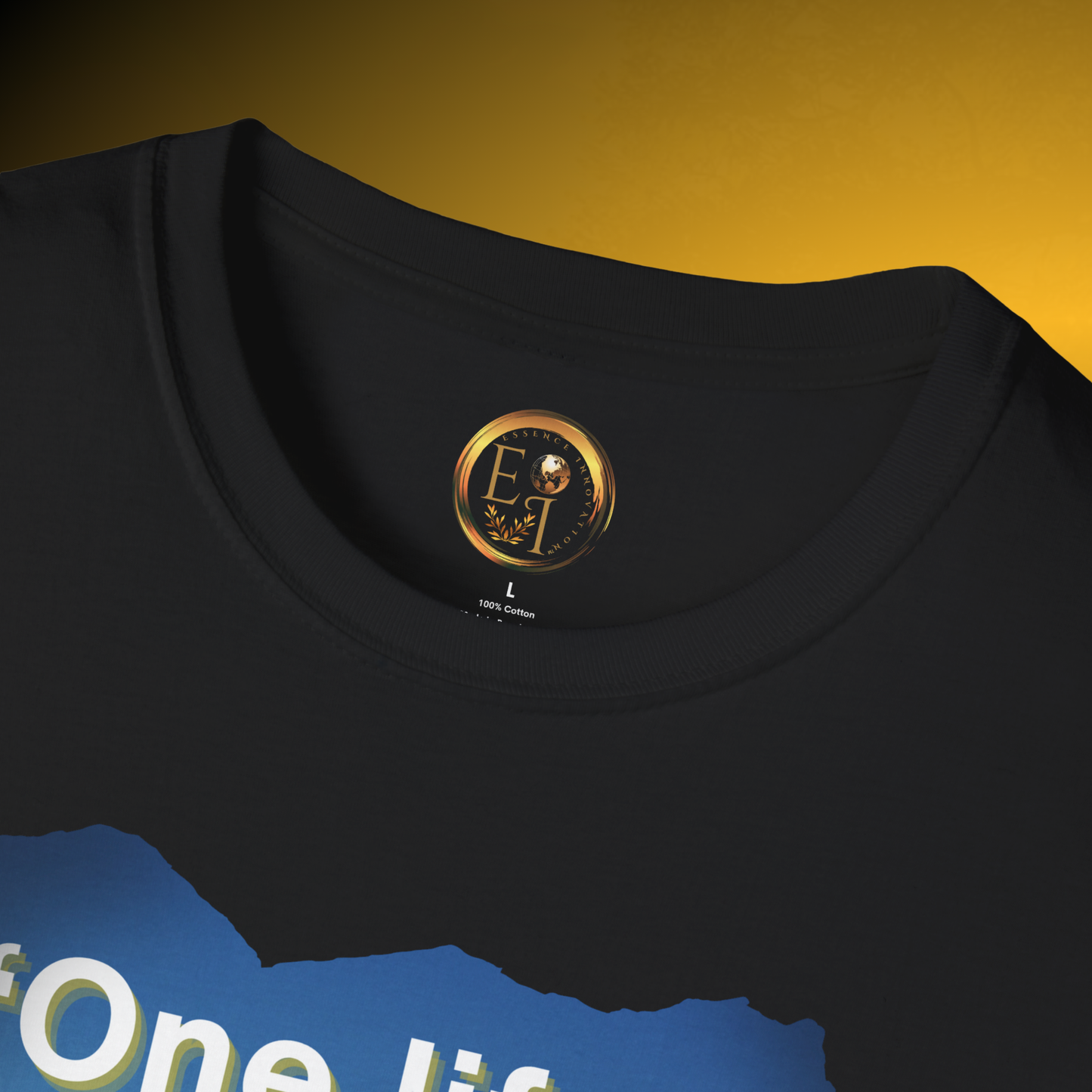 EssenceInnoCreate One Life Ocean Quote Tee | Inspirational Front Graphic T-Shirt