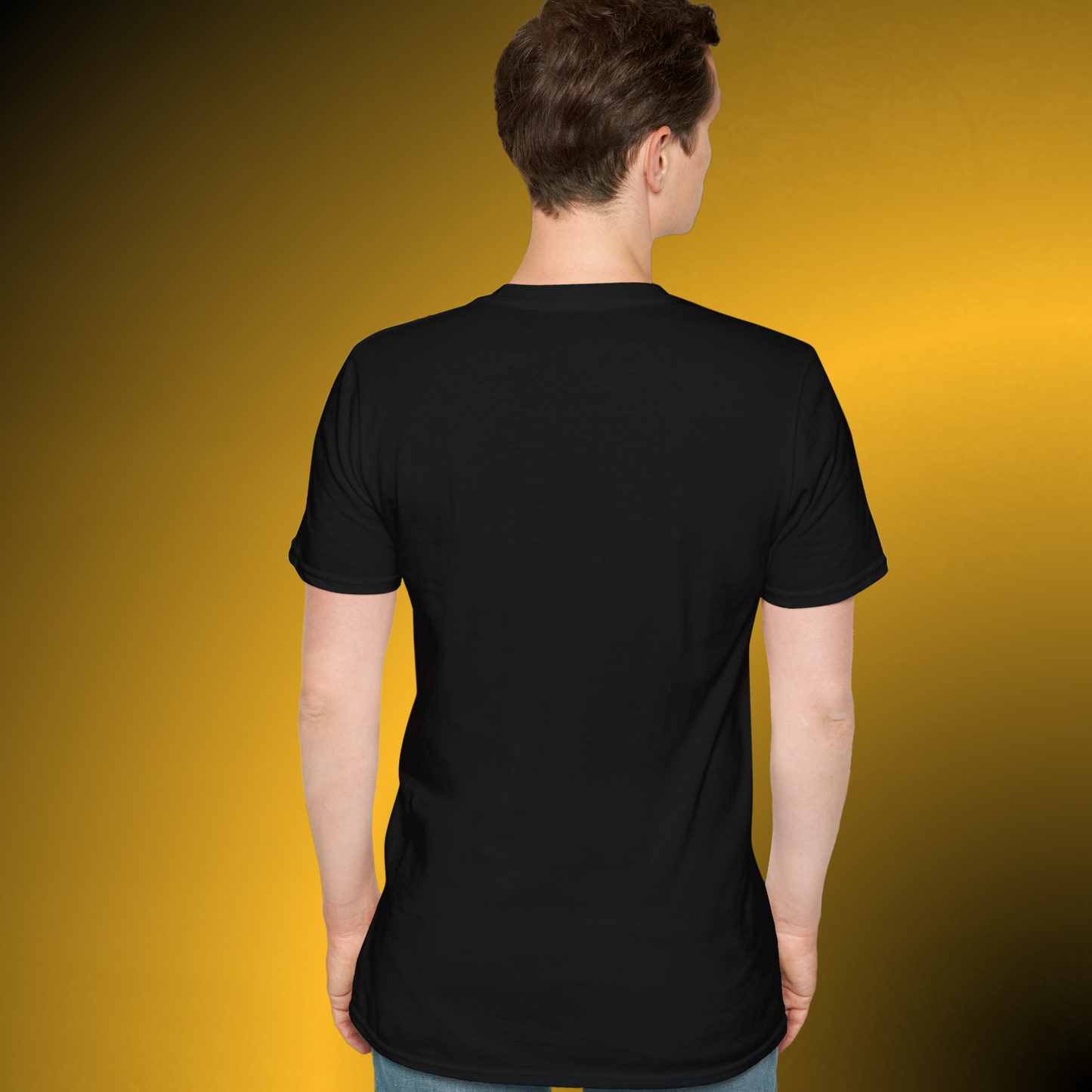 Design Meets Soul T-Shirt – Gold Graphic Streetwear Tee